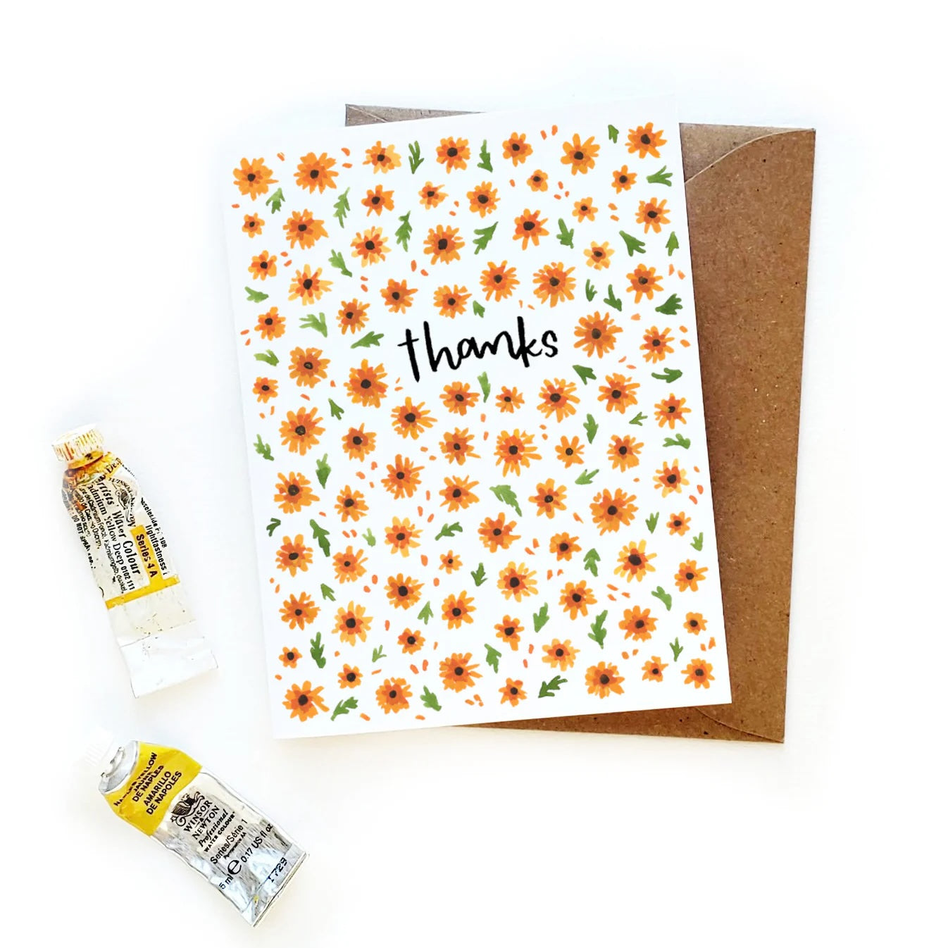 Thank You - Orange Floral