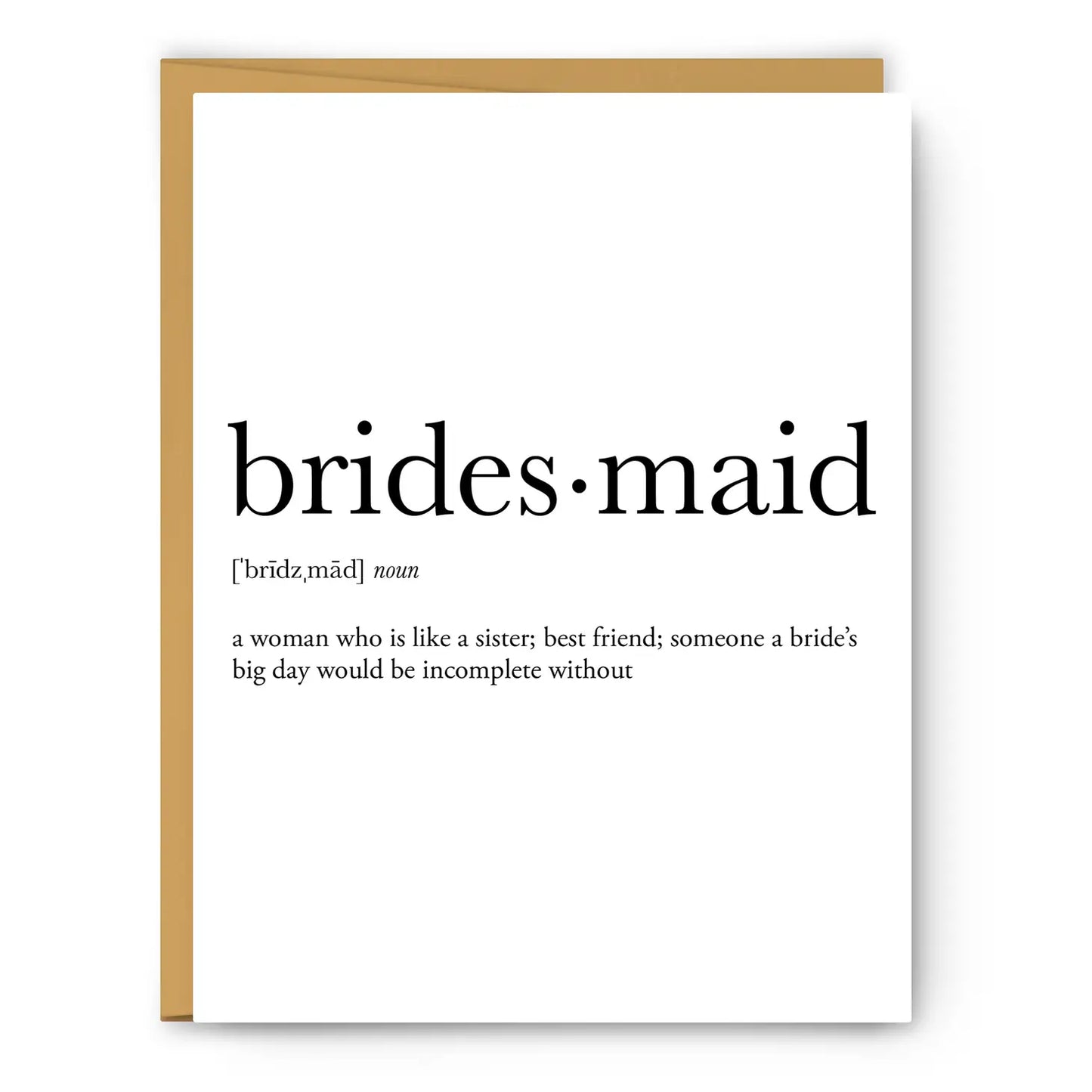 Bridesmaid - Definition