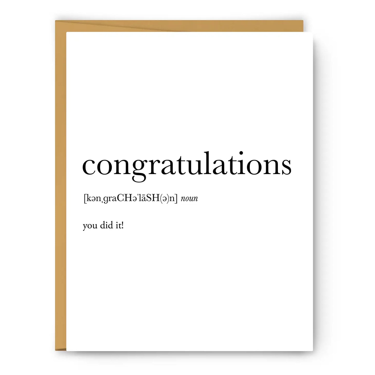 Congrats - Definition