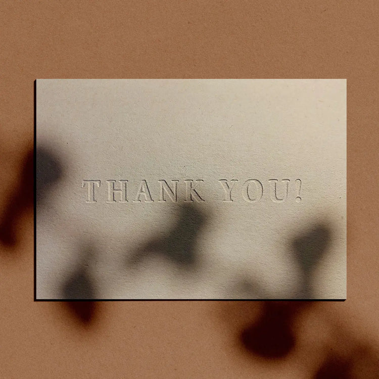 Thank You - Embossed
