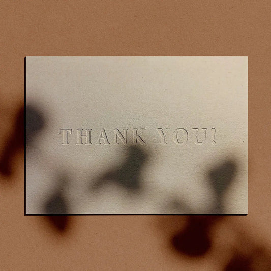 Thank You - Embossed